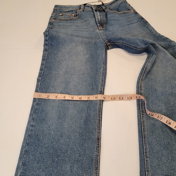 Dex High Rise Zoe Straight Crop Jean Size 27 Light Petrol Wash NEW! - Picture 7 of 16